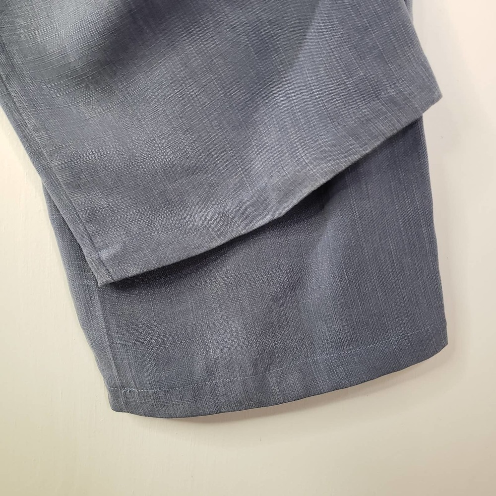 Soft Surroundings Tencel Wide Leg Pants M Blue Drawstring Waist - Picture 6 of 7